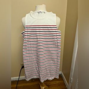 Vineyard Vines women’s sleeveless dress. Red white blue striped. Size XS.